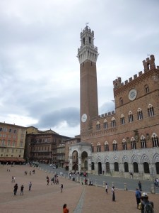 Torre del Mangia and part of the Piazza del Campo