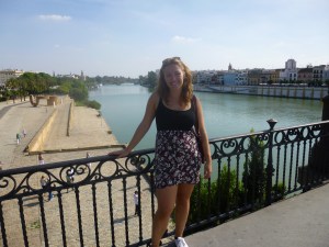 Standing on a bridge over the river, Sevilla