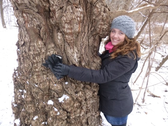 Tree hugger!